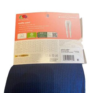 Fruit Of The Loom Women Waffle Knit‎ Thermal Long John Pants Blue XXXL 3X 22 NEW
